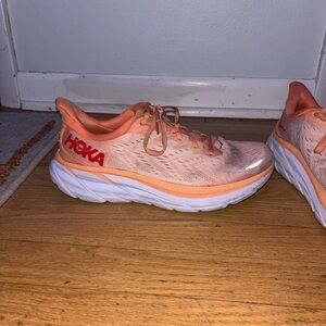 Hoka Women's Clifton 8 Running Shoes, Cantaloupe